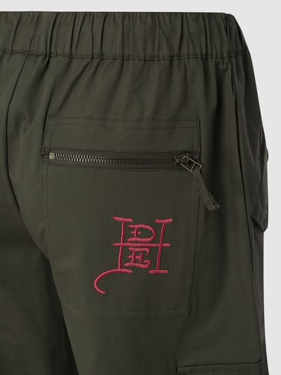 ED HARDY Cargohose mit elastischem Bund Oliv 4