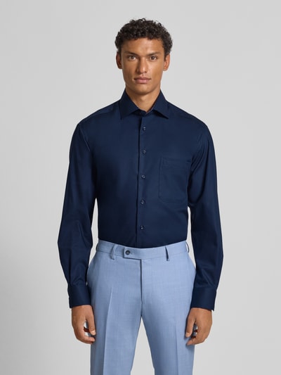 ETERNA Regular Fit Freizeithemd mit Brusttasche Modell 'Kent' Marine 4