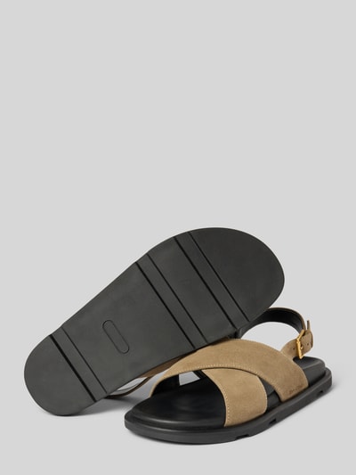 Marc O'Polo Sandalen aus edlem Velours-Rindsleder Stein 4