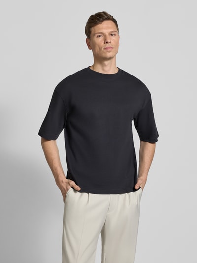 Jake*s Studio Men Relaxed Fit T-Shirt aus reiner Baumwolle Black 4