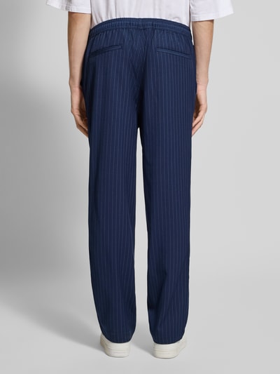 Pegador Spodnie materiałowe z elastycznym pasem model ‘Pikal’ Granatowy 5