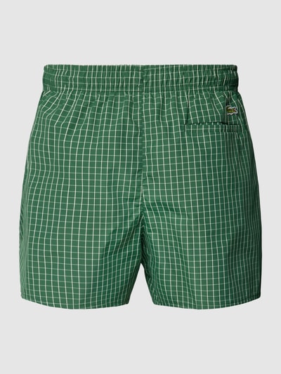 Lacoste Badehose mit Allover-Muster Gruen 3