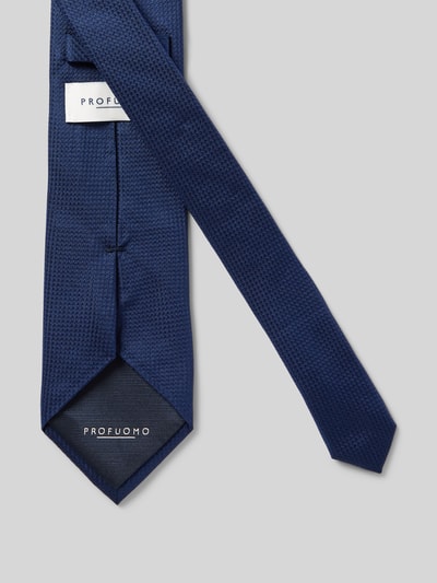 Profuomo Stropdas met labeldetail Marineblauw - 2