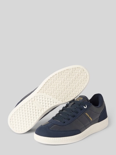 Productfoto, Sneaker met Logo-Prägung Modell 'Kleen' van Jack & Jones, donkerblauw, reliëflogo, profielzool, maat 44 hakhoogte 3 cm, schachthoogte 7 cm, schachtbreedte 9 cm
