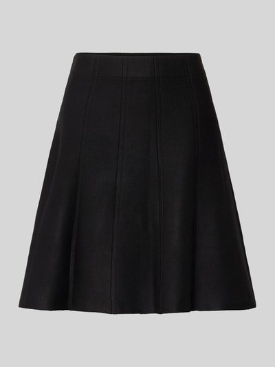 Apricot Minirock aus Viskose-Mix mit elastischem Bund Black 2