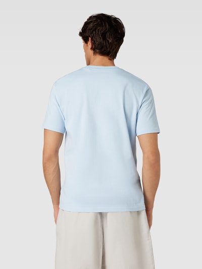 Marc O'Polo T-Shirt mit V-Ausschnitt in unifarbenem Design Hellblau 5