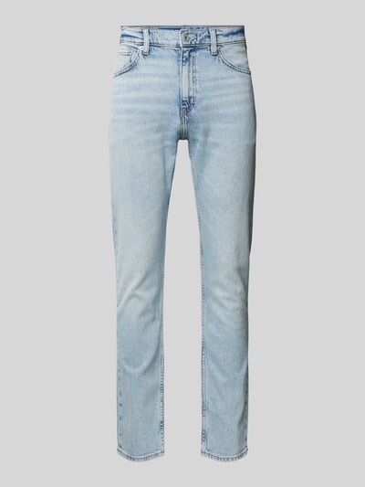 Hugo Blue Regular Fit Jeans im 5-Pocket-Design Modell 'Ash' Hellblau 2