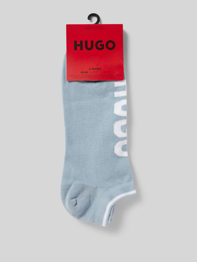 HUGO Sneakersocken mit Label-Detail im 2er-Pack Hellblau 3