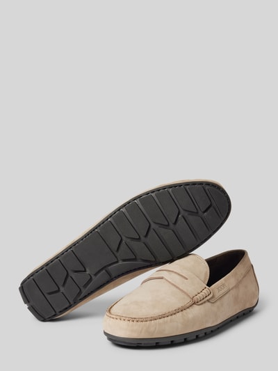 JOOP! SHOES Mocassins van leer met labeldetail, model 'piola' Wit - 3