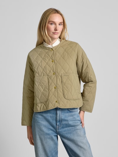 Barbour Steppjacke mit aufgesetzten Taschen Modell 'MONROE' Oliv 4