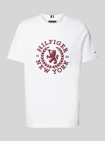 Tommy Hilfiger T-Shirt mit Label-Stitching Weiss 2