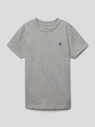 Polo Ralph Lauren Kids T-Shirt mit Label-Stitching Mittelgrau Melange 1