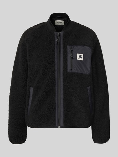 Carhartt Work In Progress Fleecejacke im Allover-Look mit Reißverschluss Modell 'Janet' Black 2