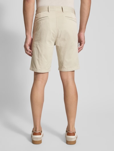 BOSS Orange Korte slim fit chino met ceintuurlussen Ecru - 5