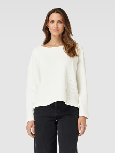 Tom Tailor Sweatshirt met kapmouwen Offwhite - 4