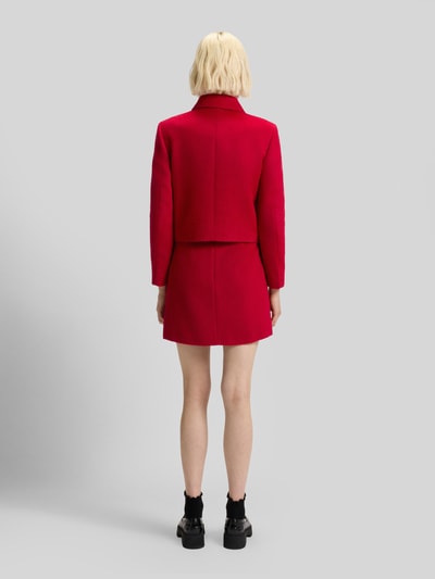 HUGO Krótki żakiet o pudełkowym kroju z dodatkiem wełny model ‘AGESIA’ Czerwony 5