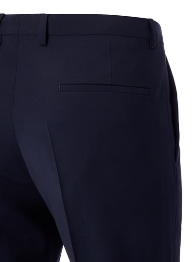 HUGO Pantalon van scheerwolmix, model 'Hesten' Marineblauw - 4