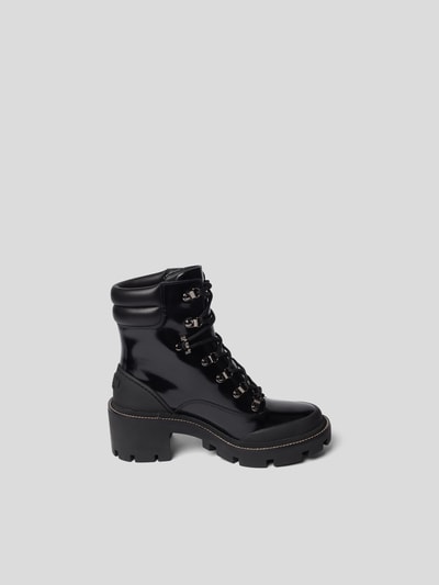 Tory Burch Bikerboots mit Blockabsatz Schwarz 4