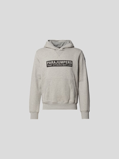 Parajumpers Hoodie mit Label-Print Mittelgrau Melange 2