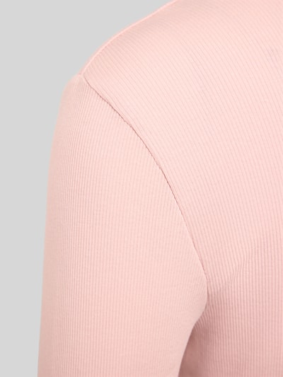 Christian Berg Woman Pyjamabovendeel in riblook met kant Oudroze - 2