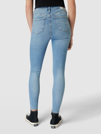 Calvin Klein Jeans Jeansy o kroju super skinny fit z naszywką z logo Jeansowy niebieski 5