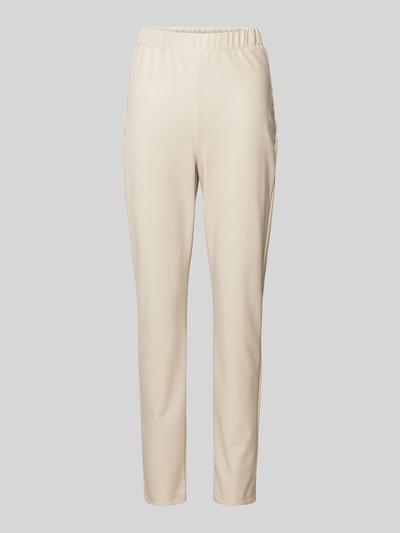 MaxMara Leisure Stoffen broek met elastische band, model 'RODANO' Beige - 2