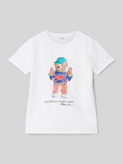 Polo Ralph Lauren Kids T-Shirt mit Label-Print Weiss 1