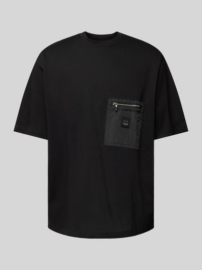 ARMANI EXCHANGE Oversized T-Shirt mit Label-Patch Black 2