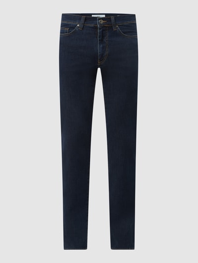 Brax Straight fit jeans met stretch, model 'Cadiz' Donkerblauw gemêleerd - 2