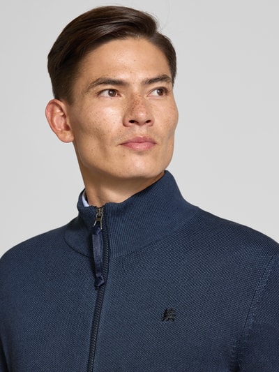 Lerros Gebreid vest met opstaande kraag Donkerblauw - 3