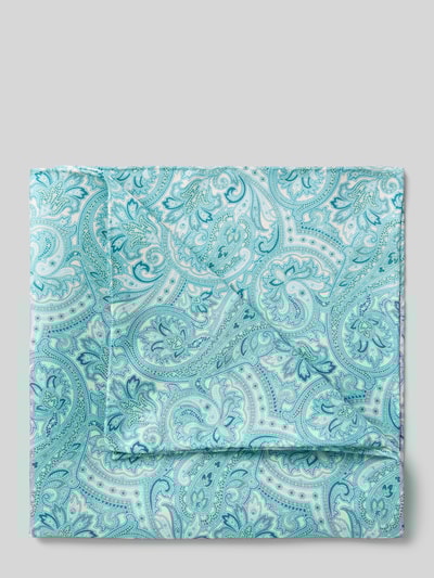 Blick Pochet van zijde in all-over look Mintgroen - 1