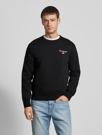 Polo Sport Sweatshirt mit Label-Print Black 4