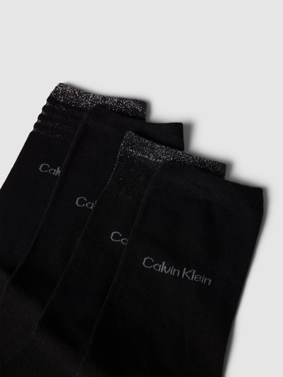 CK Calvin Klein Socken mit Effektgarn im 4er-Pack Black 2