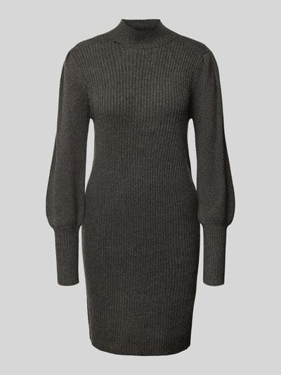 Only Strickkleid mit Turtleneck Modell 'KATIA' Dunkelgrau Melange 2