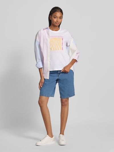 Only Regular Fit T-Shirt aus reiner Baumwolle Modell 'HENNY LIFE' Weiss 1