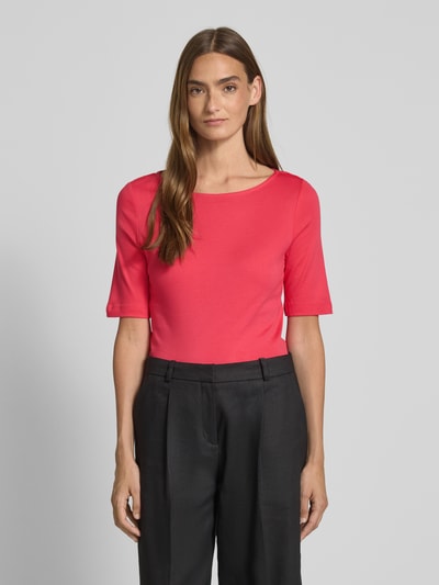 Christian Berg Woman T-shirt z dekoltem w łódkę Fuksjowy 4