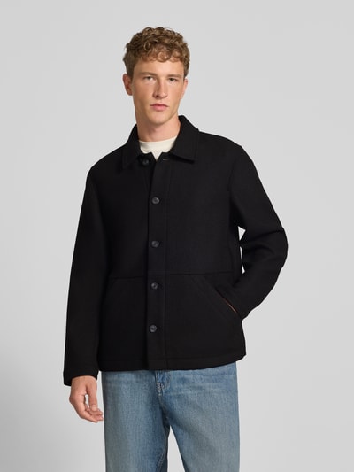 Marc O'Polo DENIM Regular Fit Blouson aus Woll-Mix Black 4