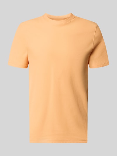Produktfoto, T-Shirt mit Rundhalsausschnitt von MCNEAL, Slim Fit, reine Baumwolle, Rückenlänge 68 cm in Größe M, einfarbig hellorange