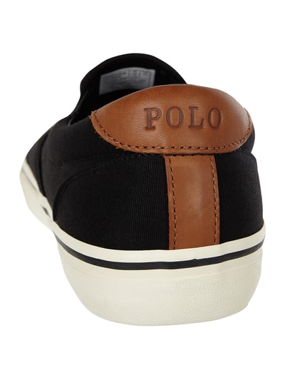 Polo Ralph Lauren Slip-on sneakers 'Thomson' van canvas Zwart - 2