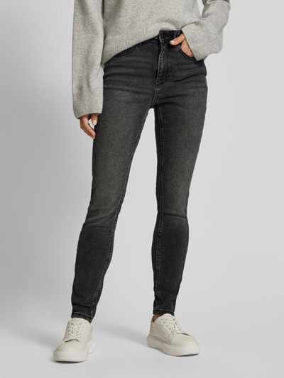 Vero Moda Jeansy o kroju skinny fit z wysokim stanem i odcieniem Stonewashed model ‘SOPHIA’ Czarny 4