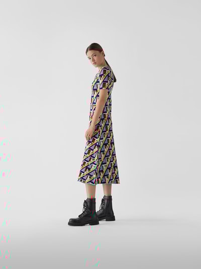 Paco Rabanne Midikleid mit Reißverschluss Hellblau 4