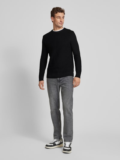 Tom Tailor Denim Strickpullover im 2-in-1-Look Black 1