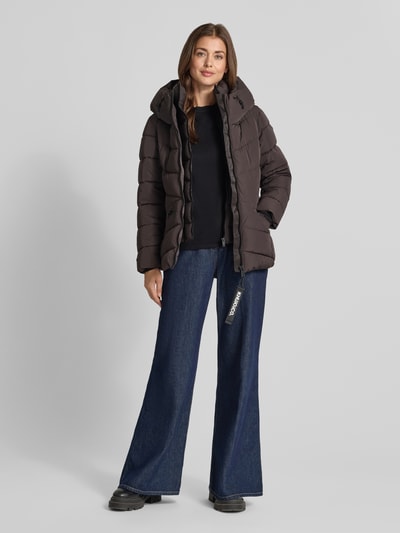 khujo Gewatteerd jack met capuchon en labeldetail model 'HERSCH2' Prune - 1