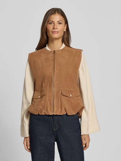 Christian Berg Woman Selection Weste mit Reißverschluss Mittelbraun 4