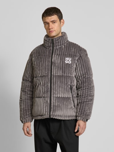 HUGO Steppjacke mit Stehkragen Modell 'Biron' Mittelgrau 4