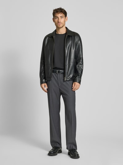 JAKE*S STUDIO MEN Anzughose mit Bügelfalten Anthrazit Melange 1
