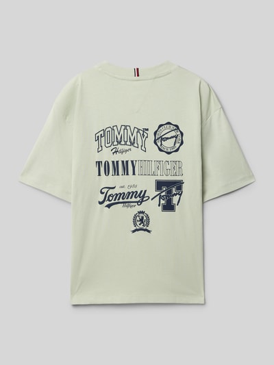 Tommy Hilfiger Kids T-shirt o kroju regular fit z czystej bawełny Trzcinowy 3