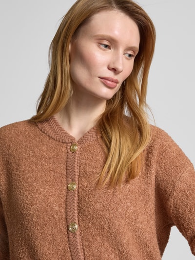 Christian Berg Woman Cardigan mit Knopfleiste Taupe 3