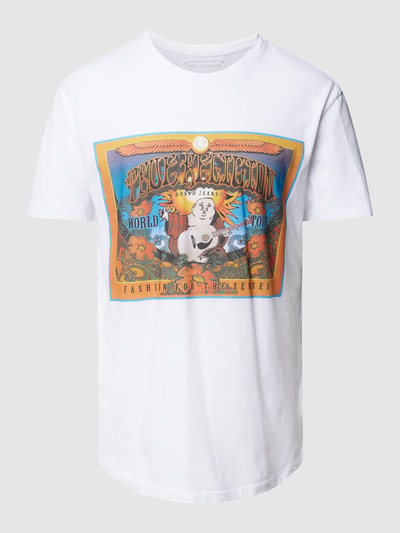 TRUE RELIGION T-Shirt mit Logo-Print Modell 'ETHNIC' Weiss 2