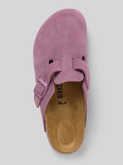 Birkenstock Huisschoenen met logodetail, model 'Boston' Mauve - 3
